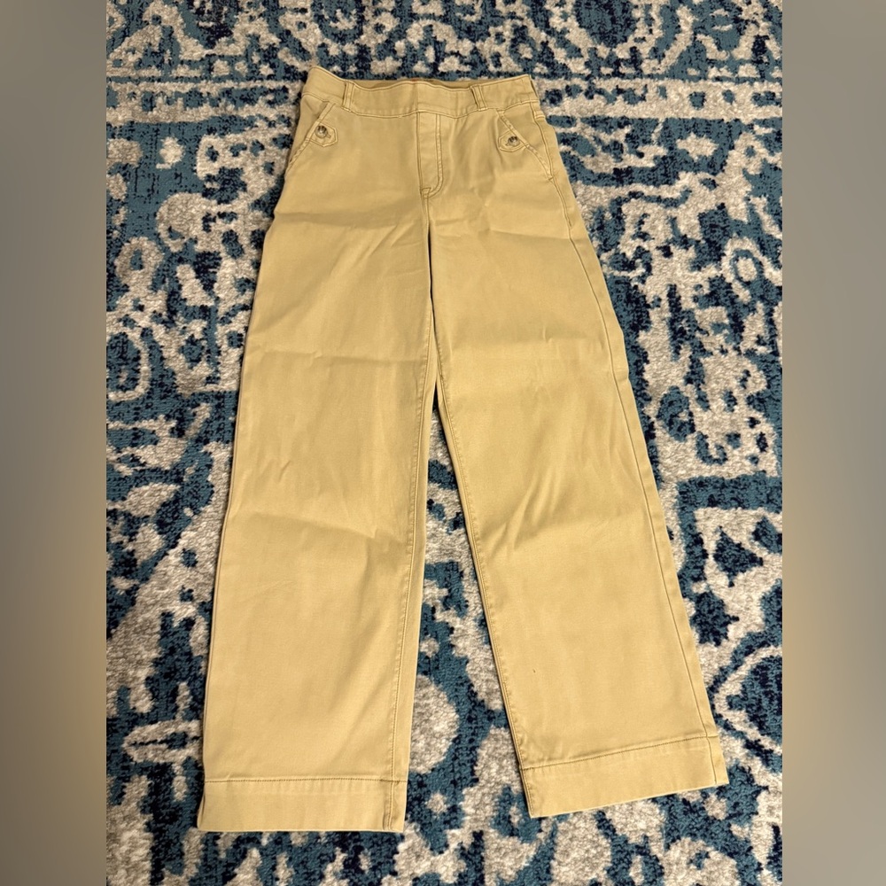 Spanx Stretch Pull-On Twill Ankle Length Wide Leg Pants